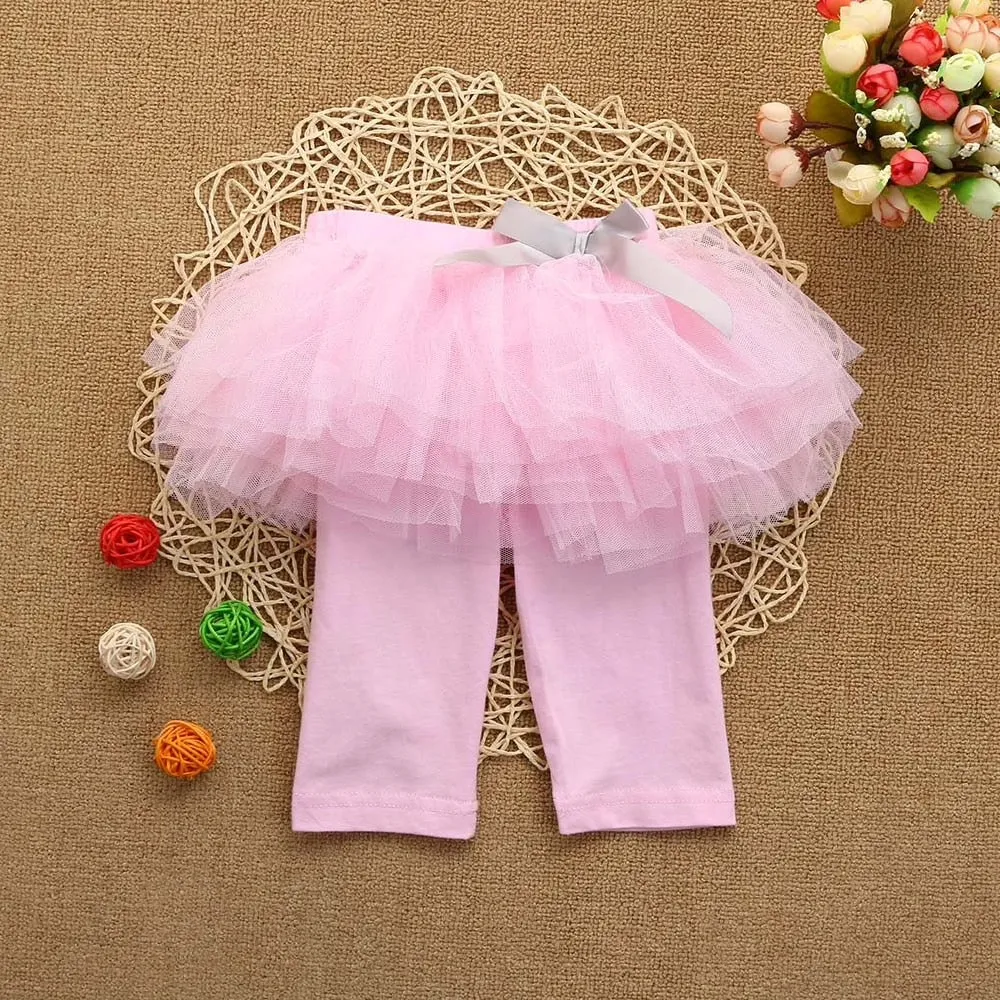 Girls Tutu Skirt Cropped Leggings - ONLY 4 LEFT !!!