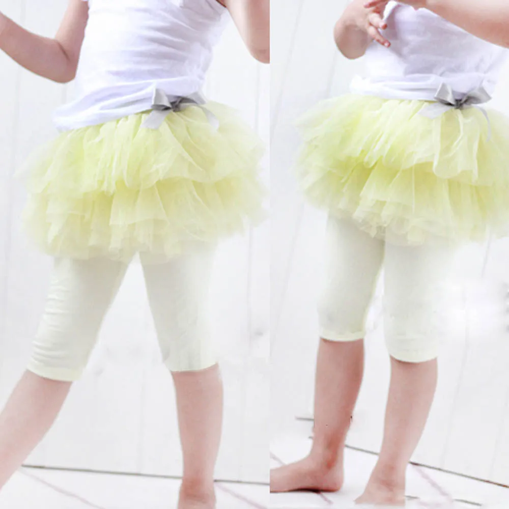 Girls Tutu Skirt Cropped Leggings - ONLY 4 LEFT !!!