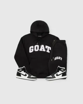 GOAT Arch Logo Chenille Sweatsuit (Black/White)