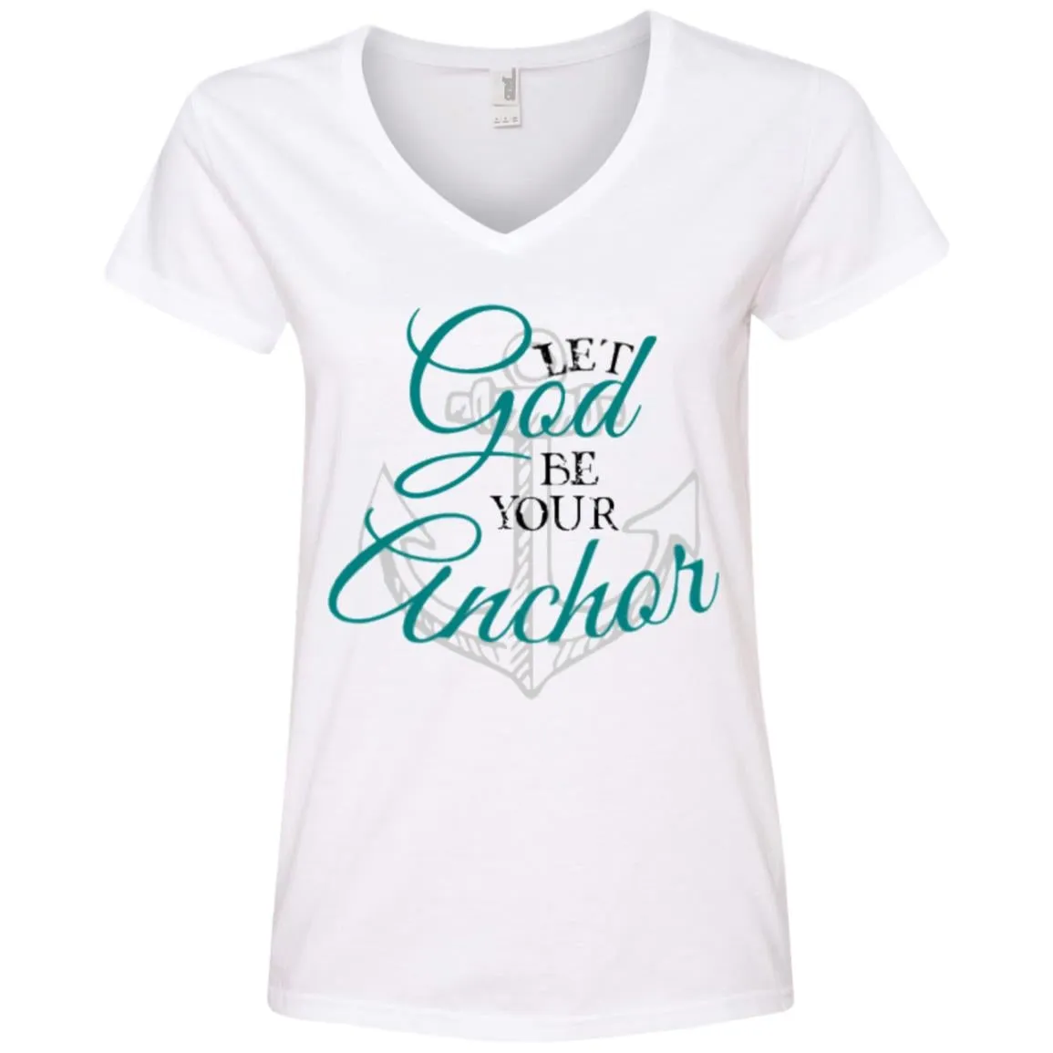 God's Anchor V-Neck T-Shirt