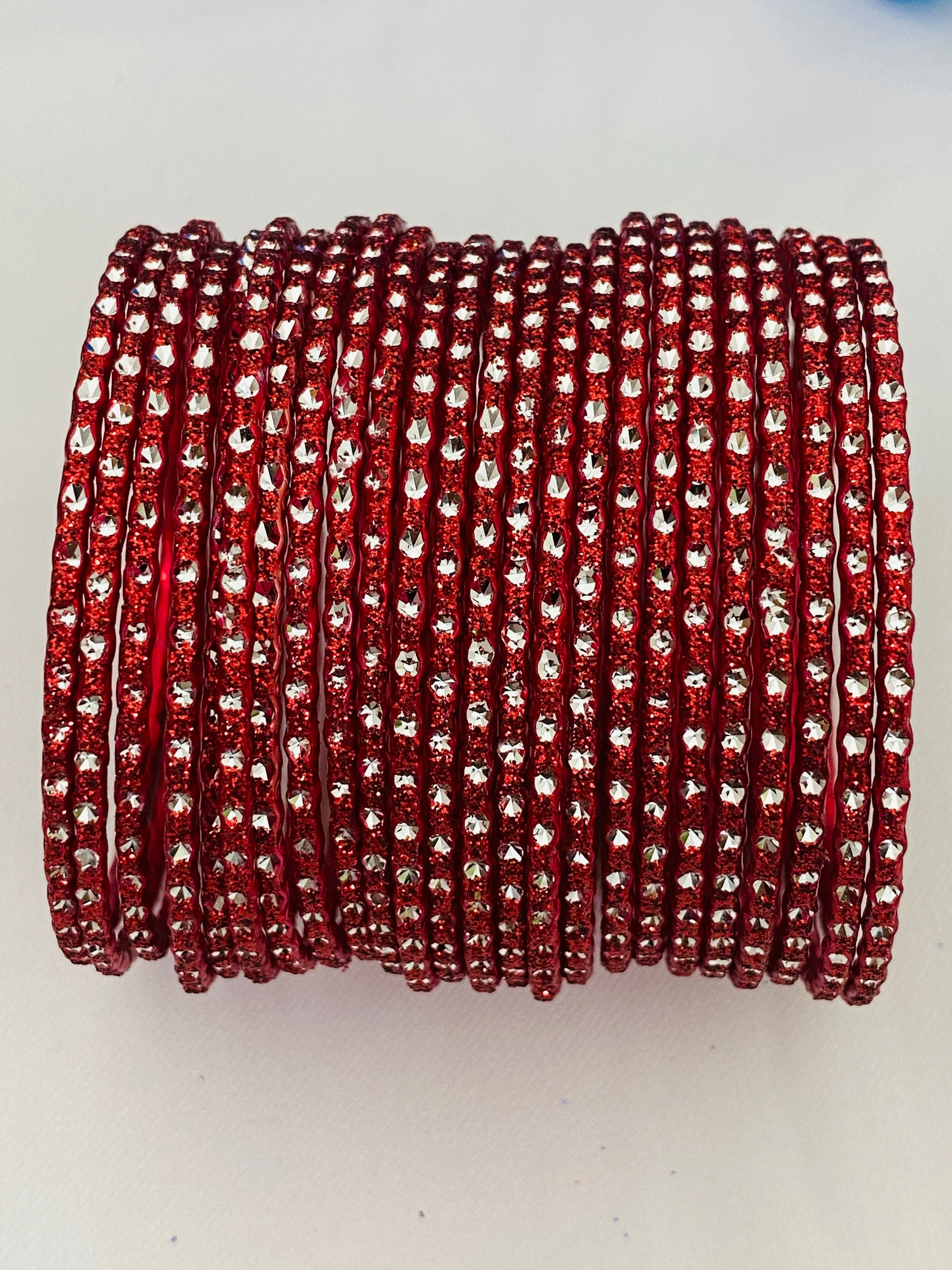 Gorgeous Fancy Designer Red Color  Bangle Set For Women