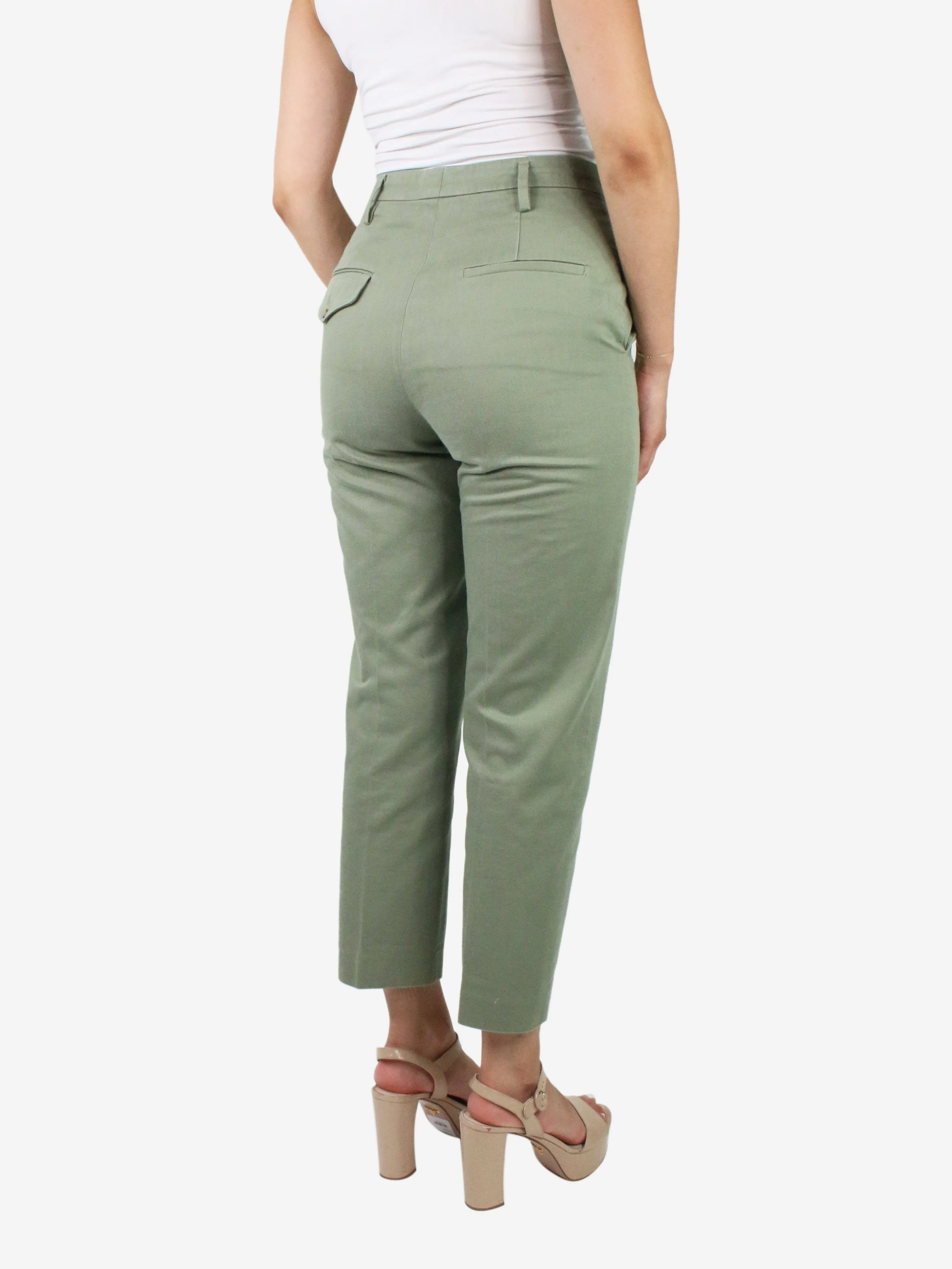 Green pocket trousers - size S