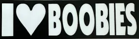 I Love Boobies Sticker 3 1/2 x 1