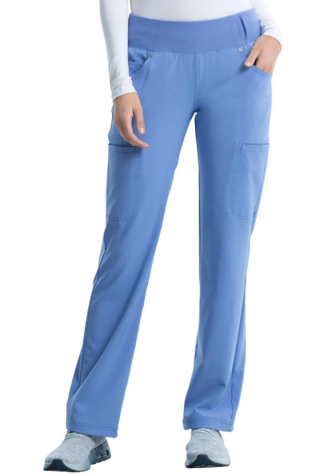 iFlex Cherokee  Mid Rise Straight Leg Pull-on Scrub Pant CK002