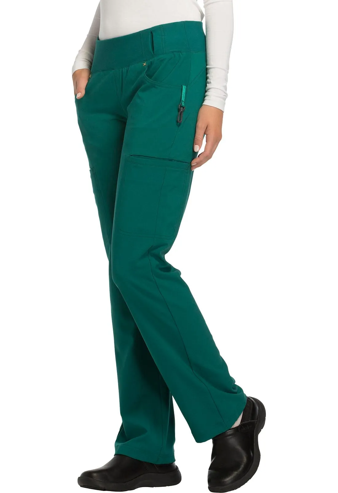 iFlex Cherokee  Mid Rise Straight Leg Pull-on Scrub Pant CK002