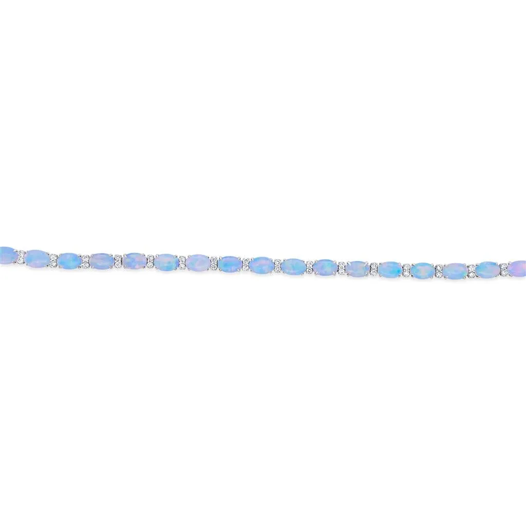 Irisa by Martin Binder Opal & Diamond Tennis Bracelet