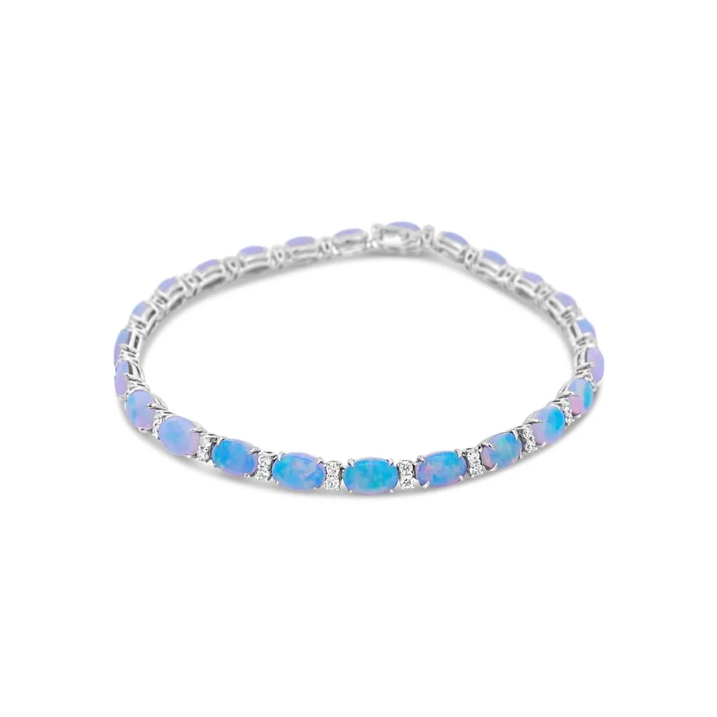 Irisa by Martin Binder Opal & Diamond Tennis Bracelet