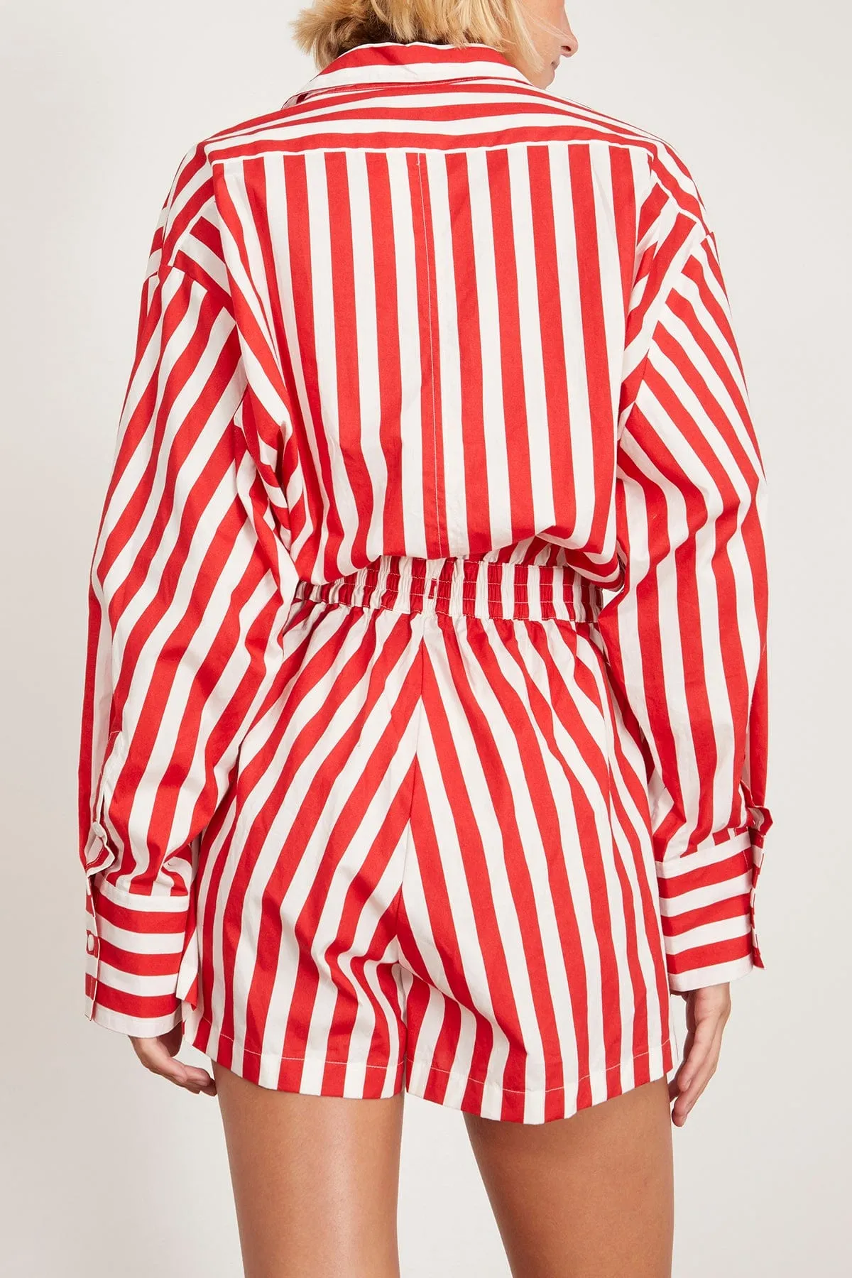 Isole Playsuit in Bayou Stripe Red