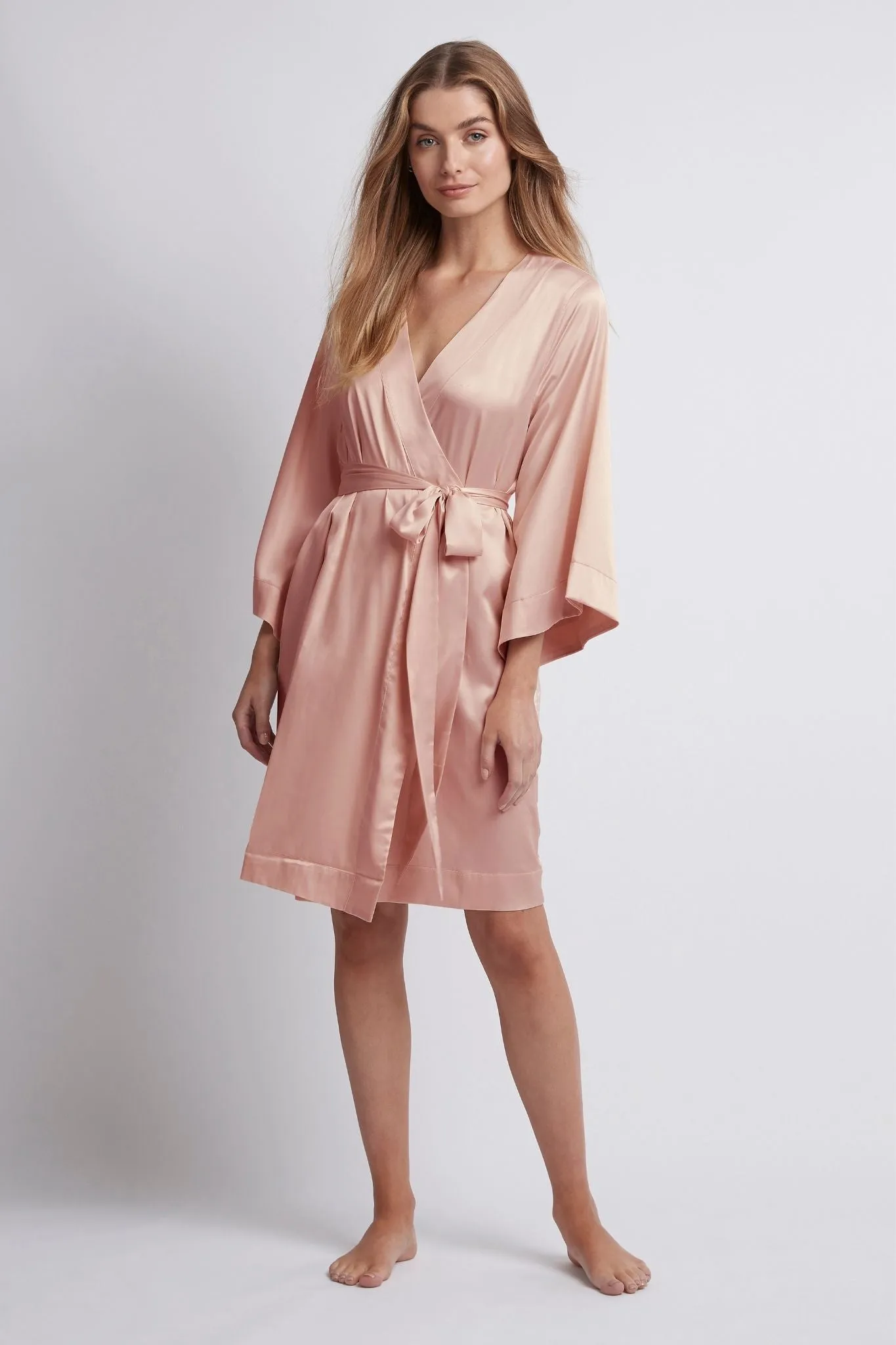 Jasmine Short Robe - Rust