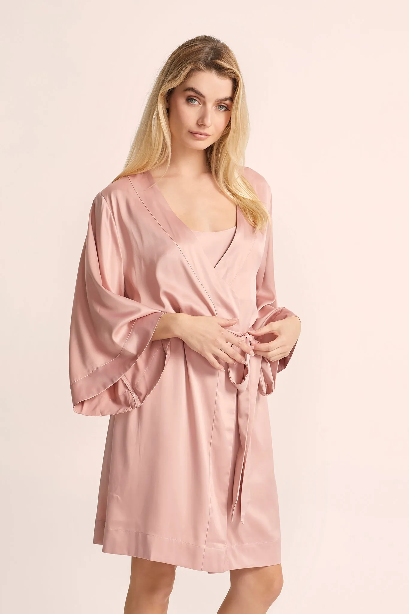 Jasmine Short Robe - Rust