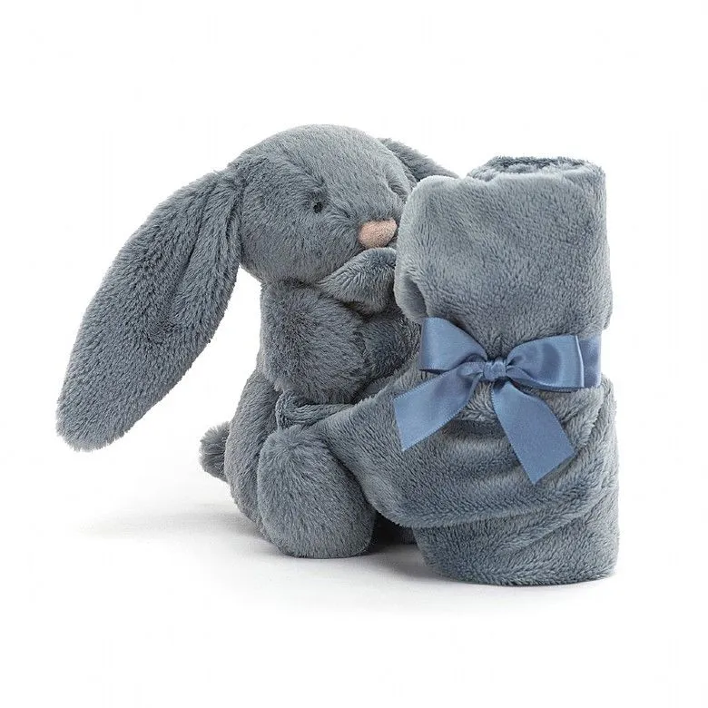 Jellycat Bashful Bunny Comforter - Dusky  Blue