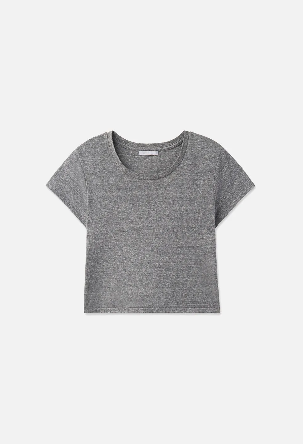 Jersey Cropped Tee / Tri-Blend Grey