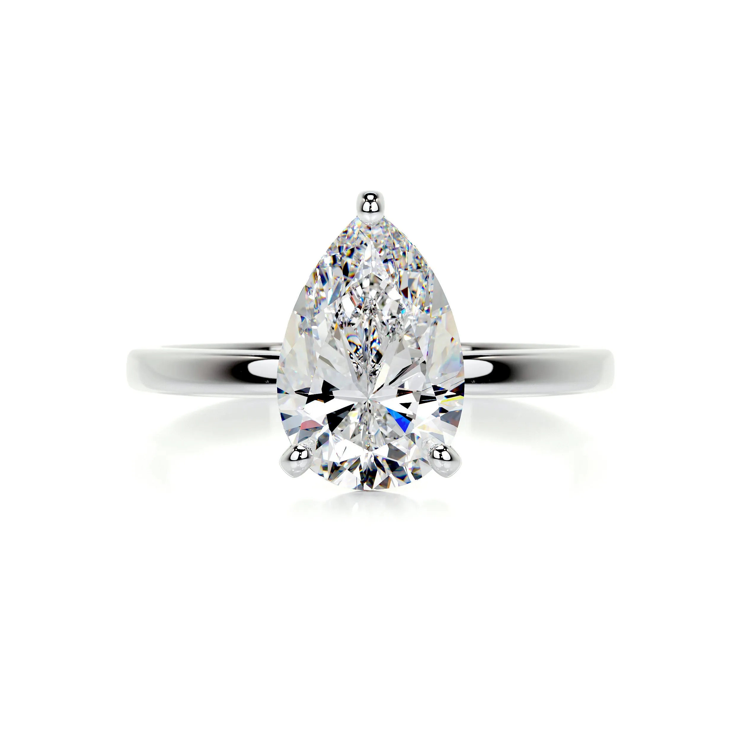 Jessica Moissanite Ring -14K White Gold