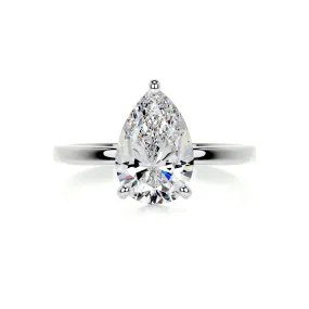 Jessica Moissanite Ring -14K White Gold