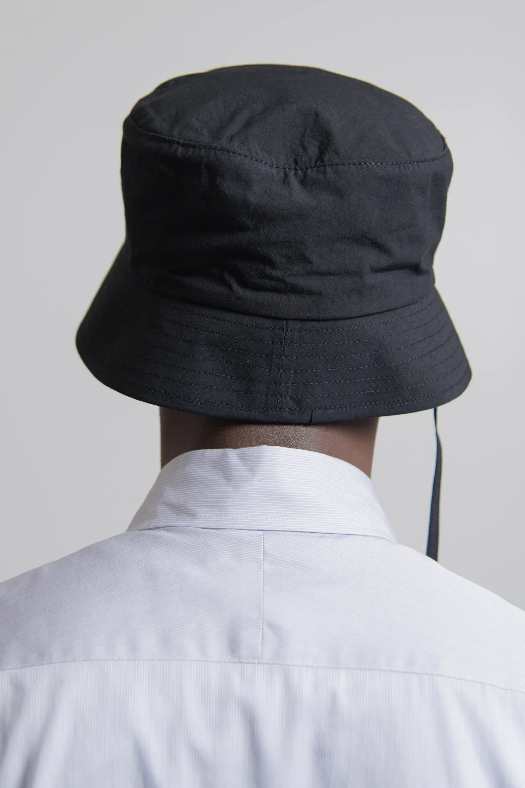 Laced Bucket Hat Black