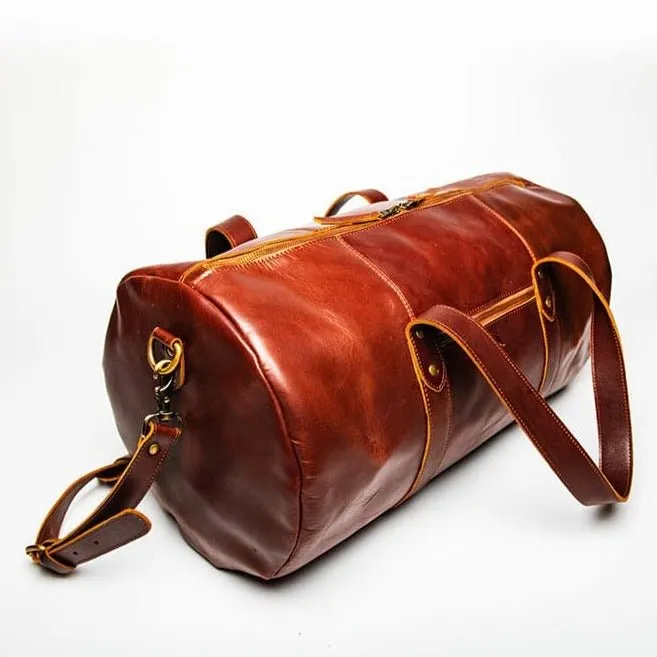 Leather Gym Bag 37L