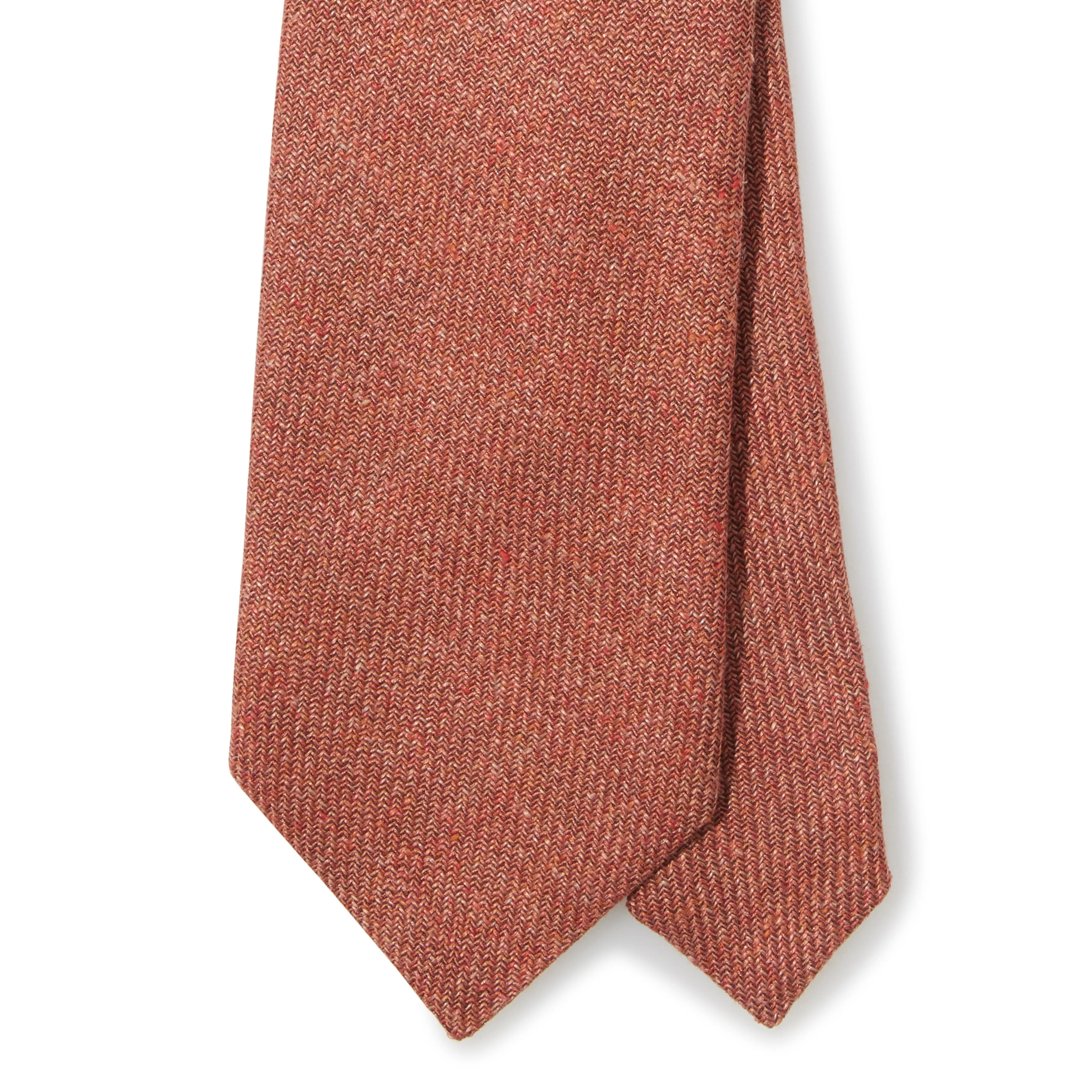 Linen Silk Cotton Three-fold Tie