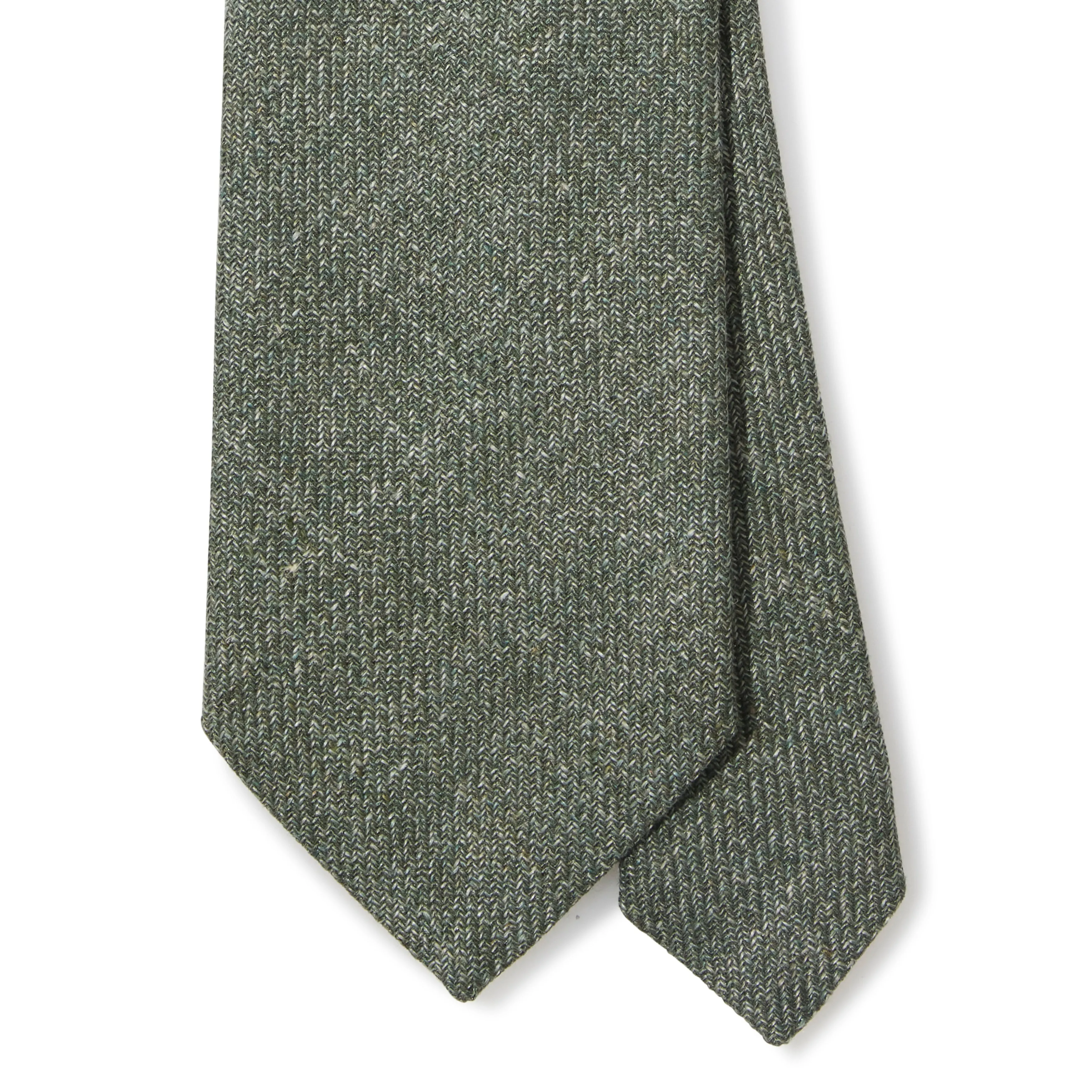 Linen Silk Cotton Three-fold Tie