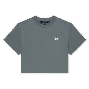 Lord Nermal Cropped Baby Pocket Tee (Charcoal)