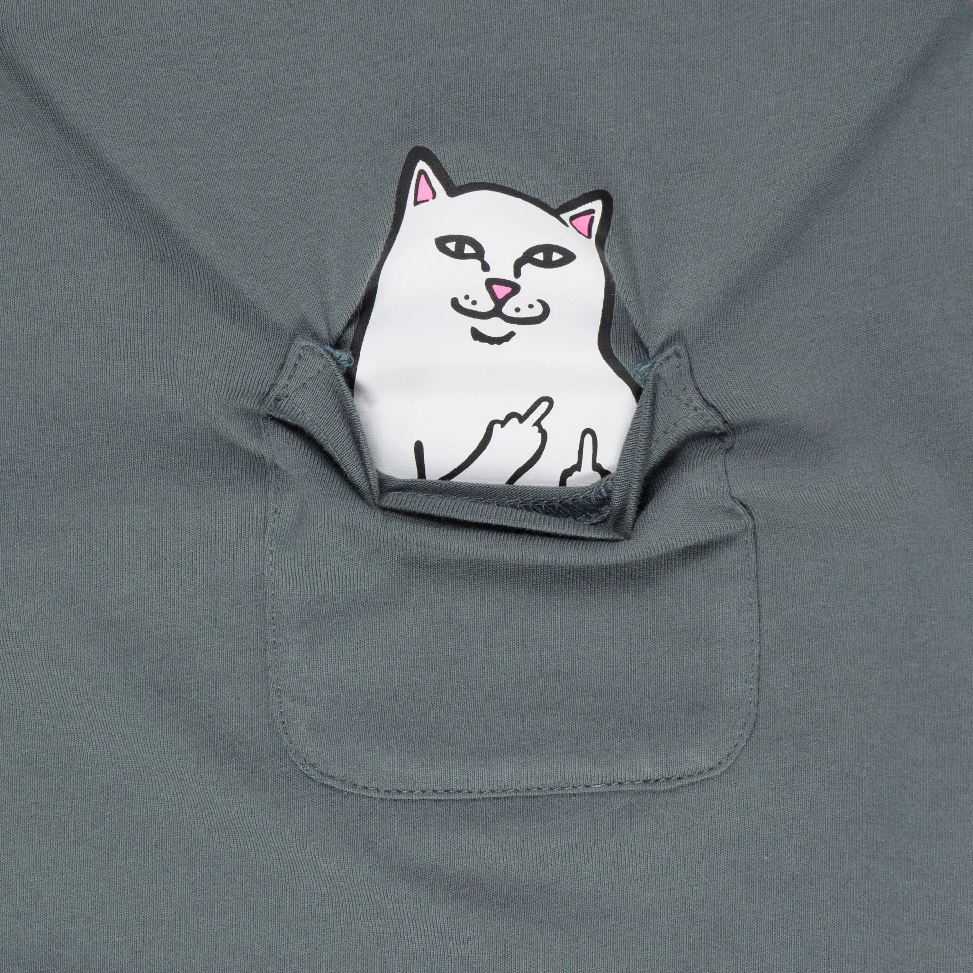 Lord Nermal Cropped Baby Pocket Tee (Charcoal)