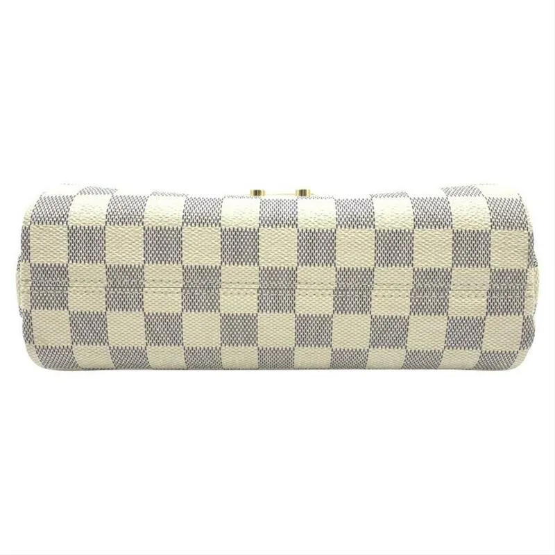 Louis Vuitton Croisette White Damier Azur Canvas Shoulder Bag