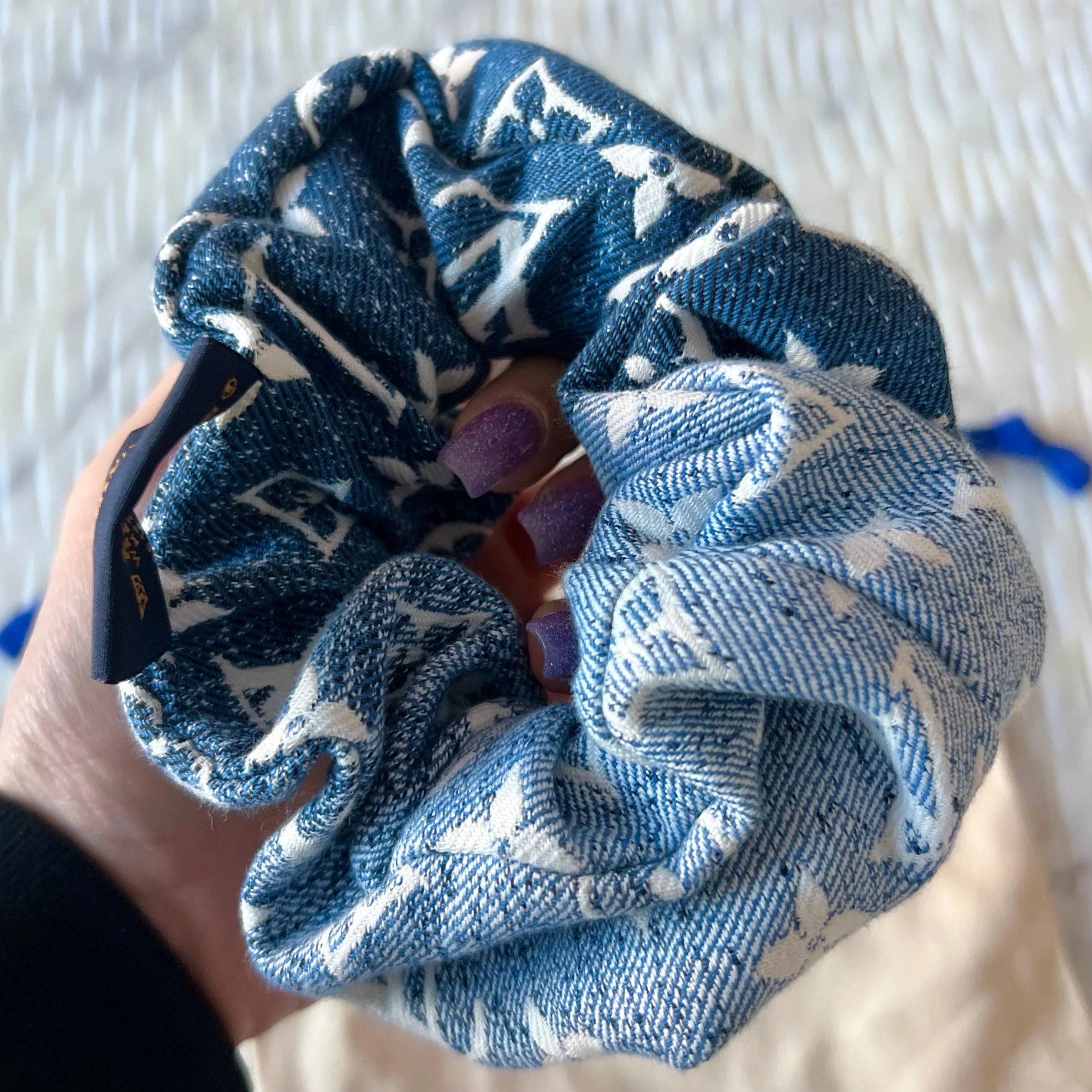 Louis Vuitton Denim Scrunchy