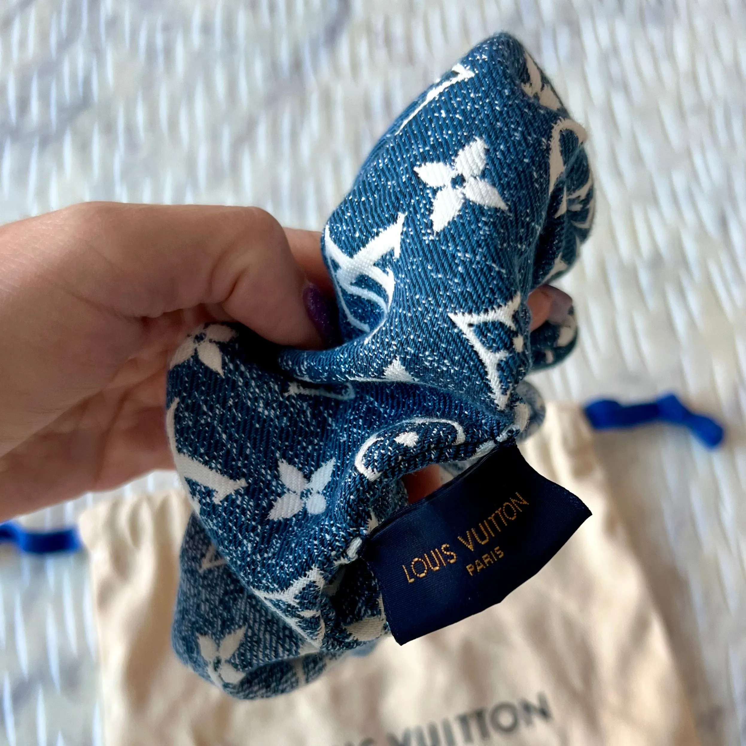 Louis Vuitton Denim Scrunchy