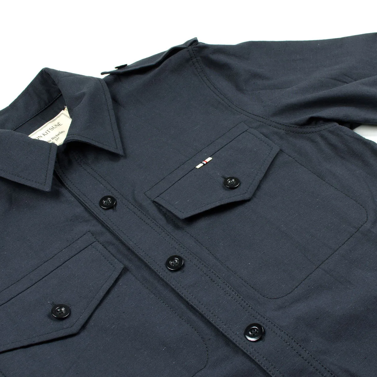 Maison Kitsuné - Plain Overshirt - Black