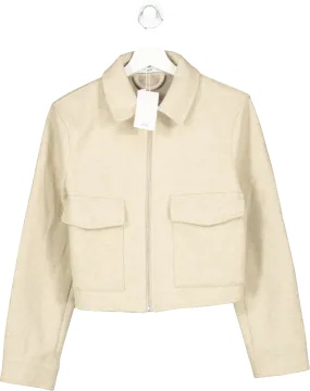 MANGO Beige Cropped Jacket UK S