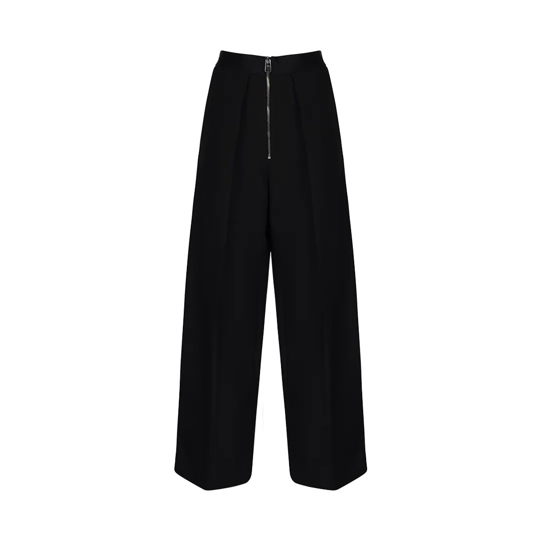 Marine Pleated Wide-Leg Pants