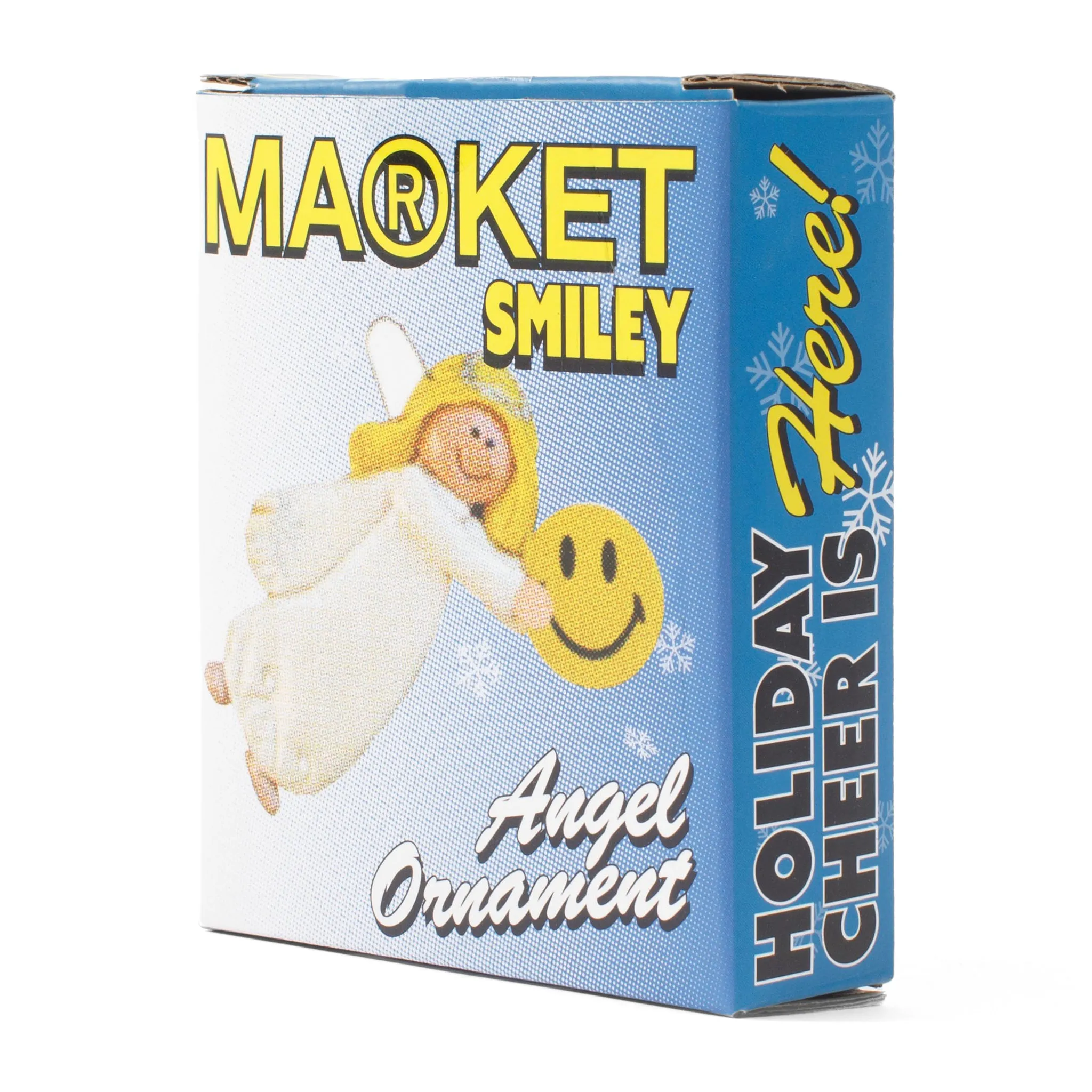 Market Smiley Angel Ornament "Yellow"