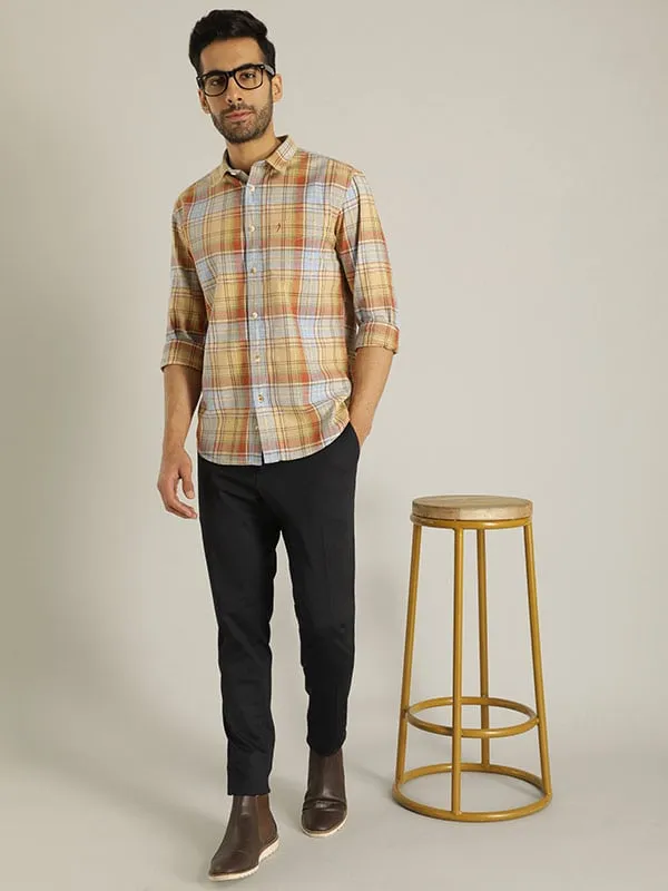 Men Checked Full Sleeve Cotton Shirt