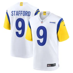 Men's Nike Matthew Stafford White Los Angeles Rams Alternate Player Game Jersey