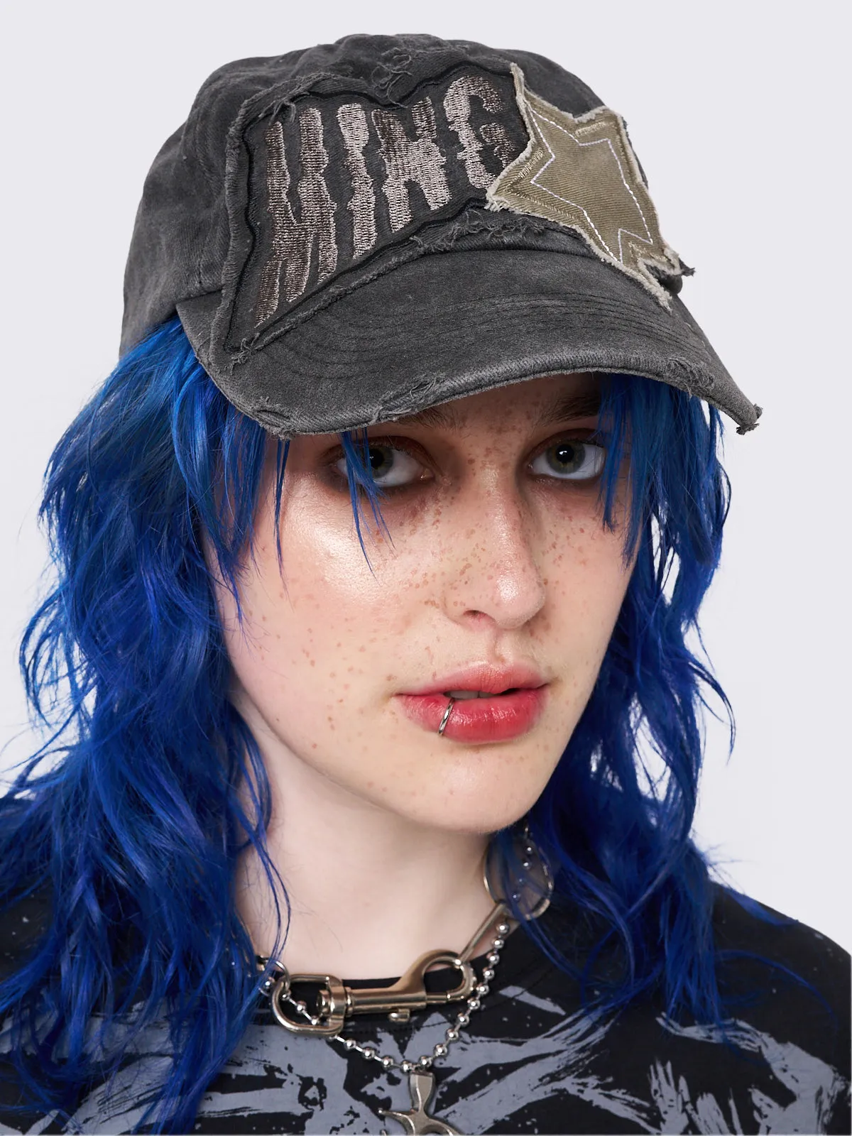 Minga Star Distressed Baseball Cap