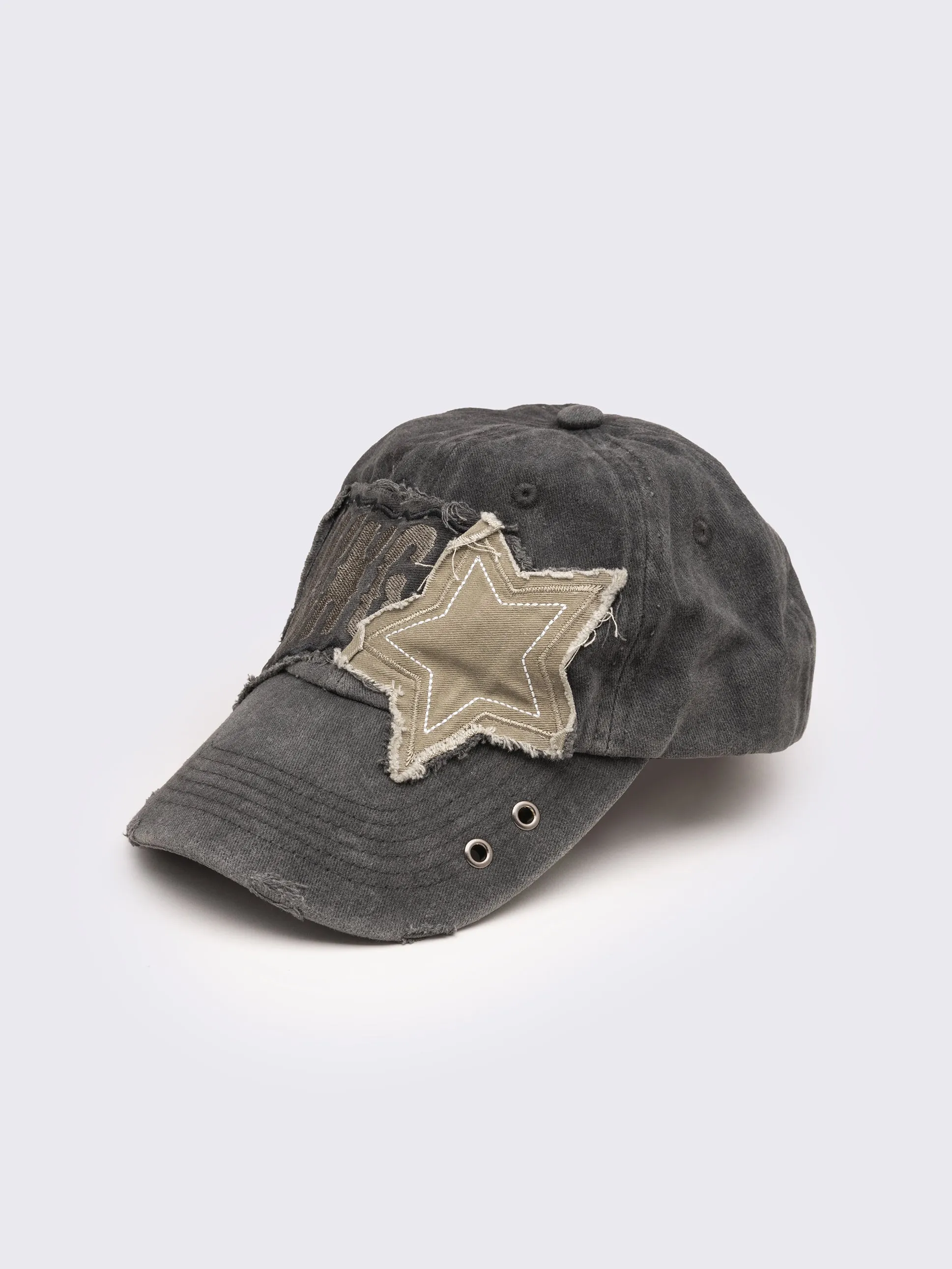 Minga Star Distressed Baseball Cap