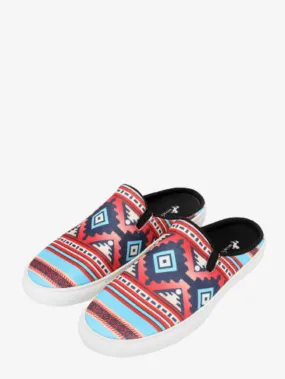 Montana West Western Aztec Print Collection Sneaker Slides