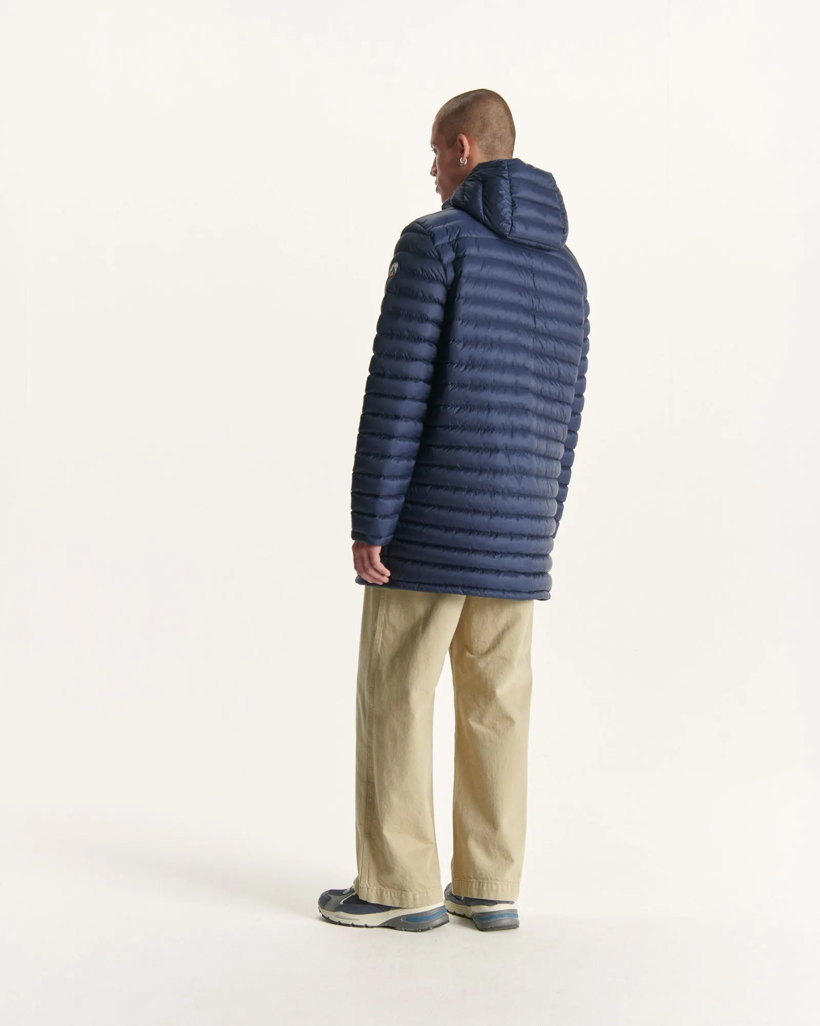 Navy Reversible light puffer jacket Amsterdam