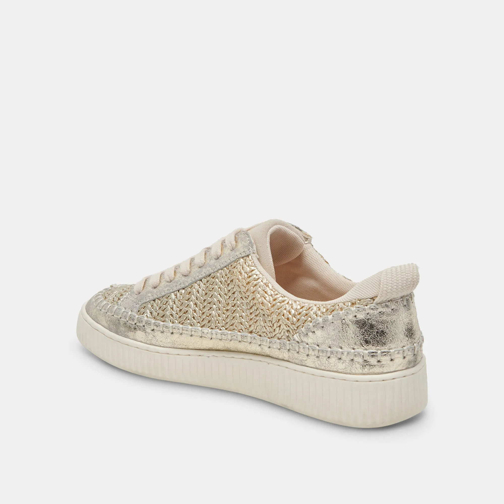 NICONA SNEAKERS GOLD WOVEN