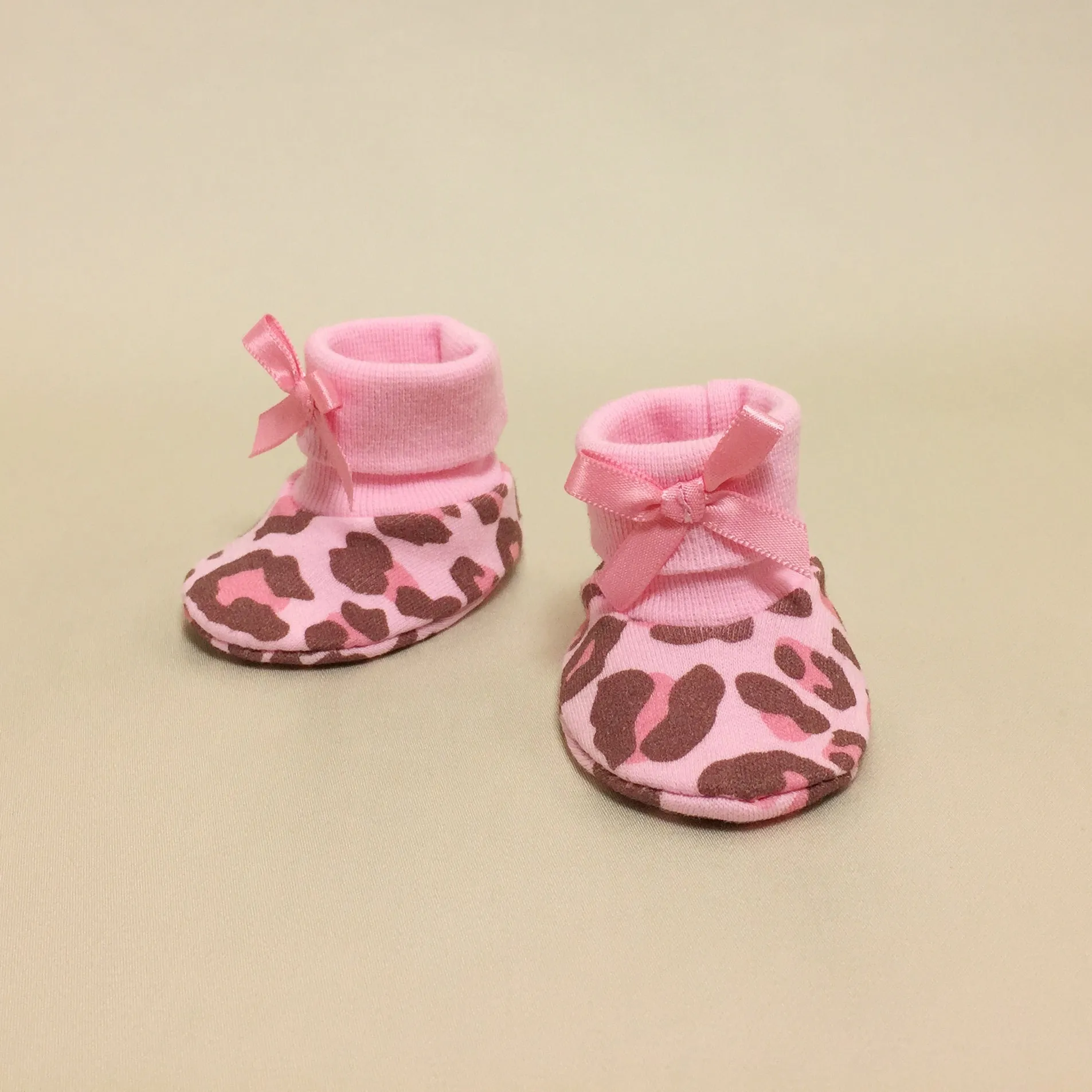 NICU Booties Leopard