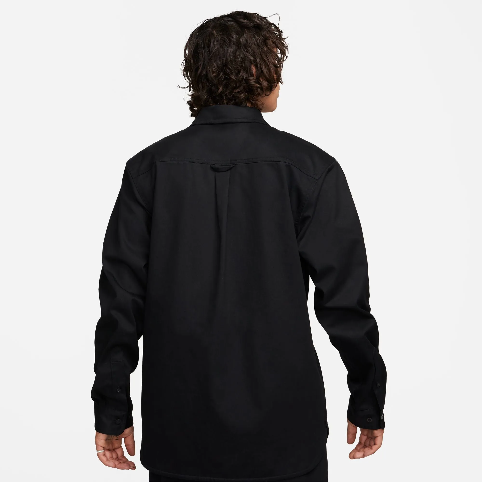 Nike SB Taglin Woven Button Up Shirt Black