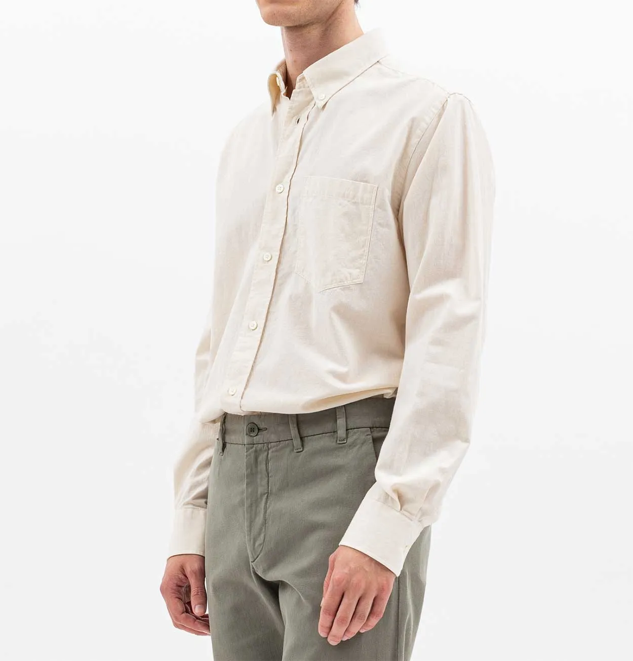 Norse Projects Anton Light Twill Shirt in Oatmeal