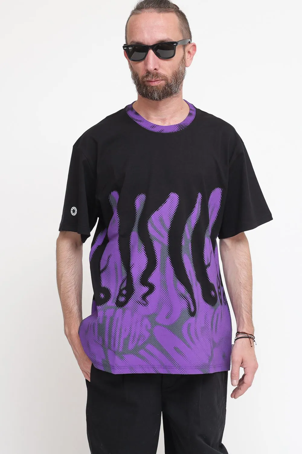 Octopus Half Tone Tee - Black