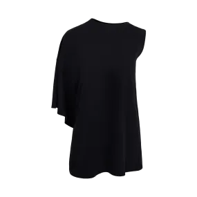 One Sleeve T-Shirt Black