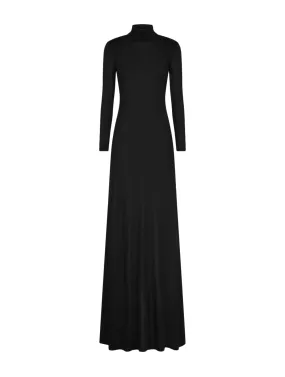 OPEN BACK KNIT EVENING DRESS