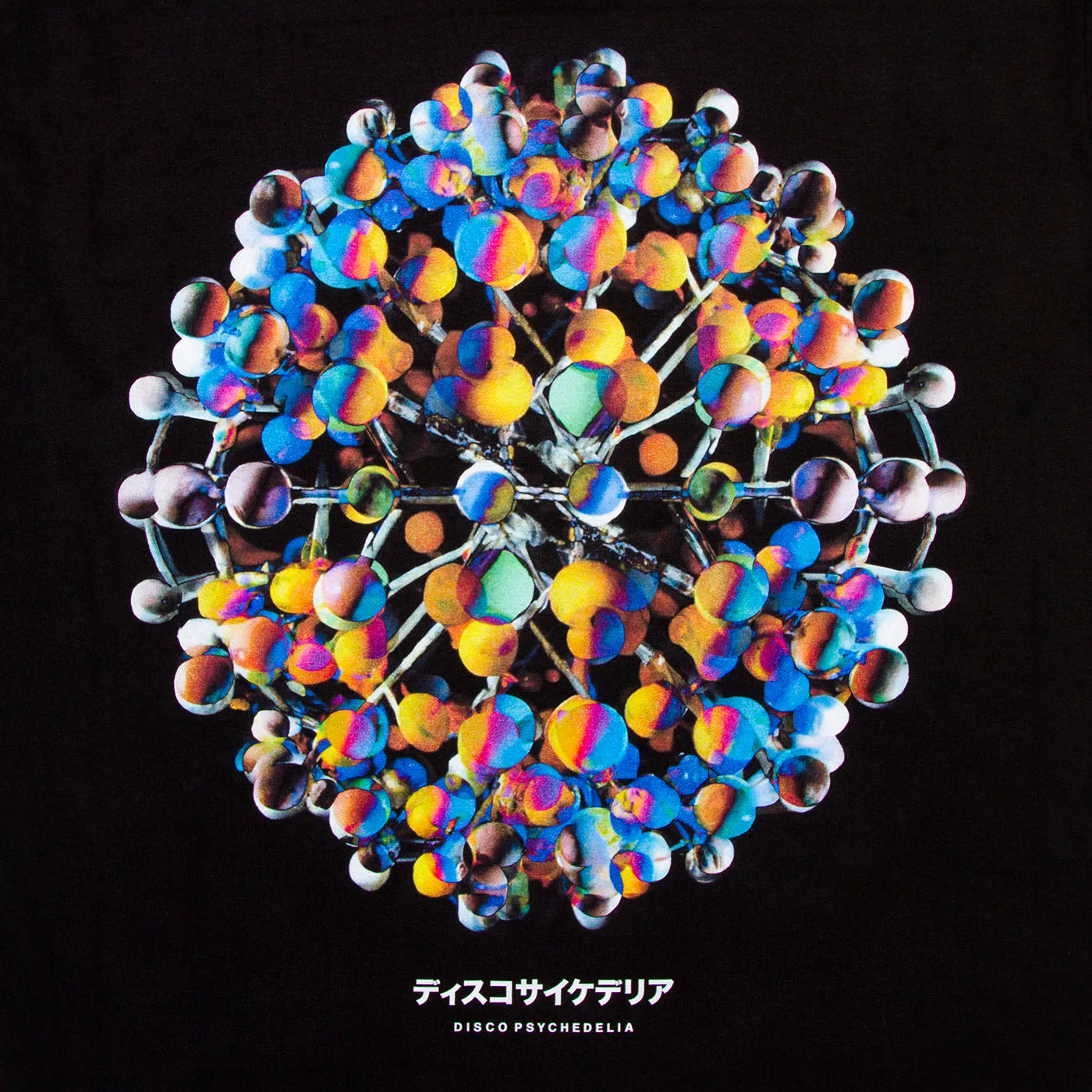 Orb 002 Disco Psychedelia Back Print - Tshirt - Black