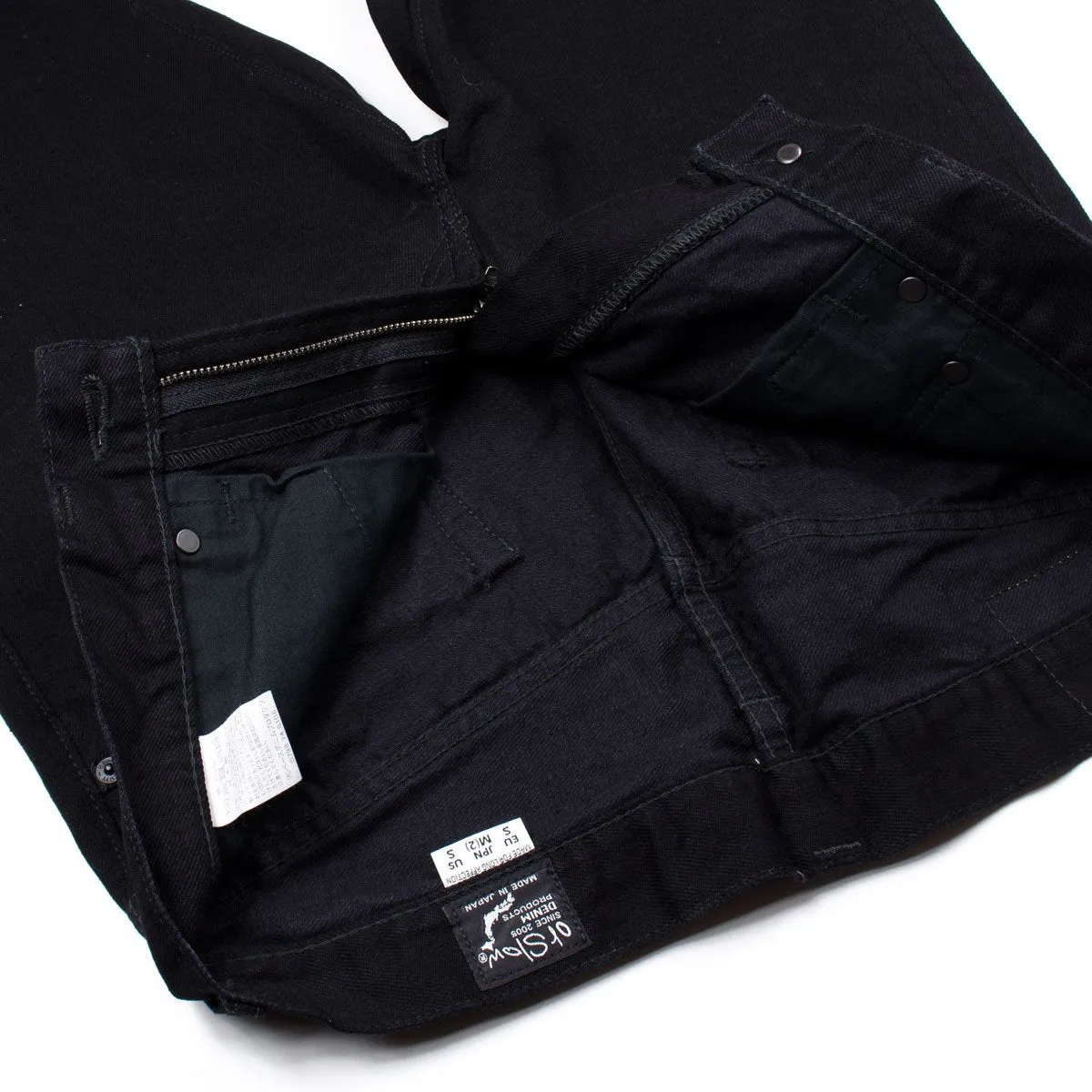 orSlow - Ivy Fit Denim 107 (Without Selvedge) - Black Denim