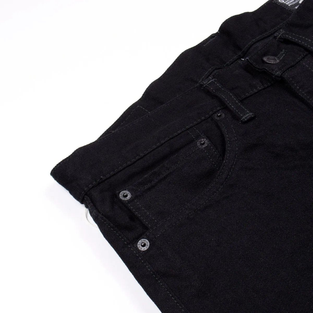 orSlow - Ivy Fit Denim 107 (Without Selvedge) - Black Denim