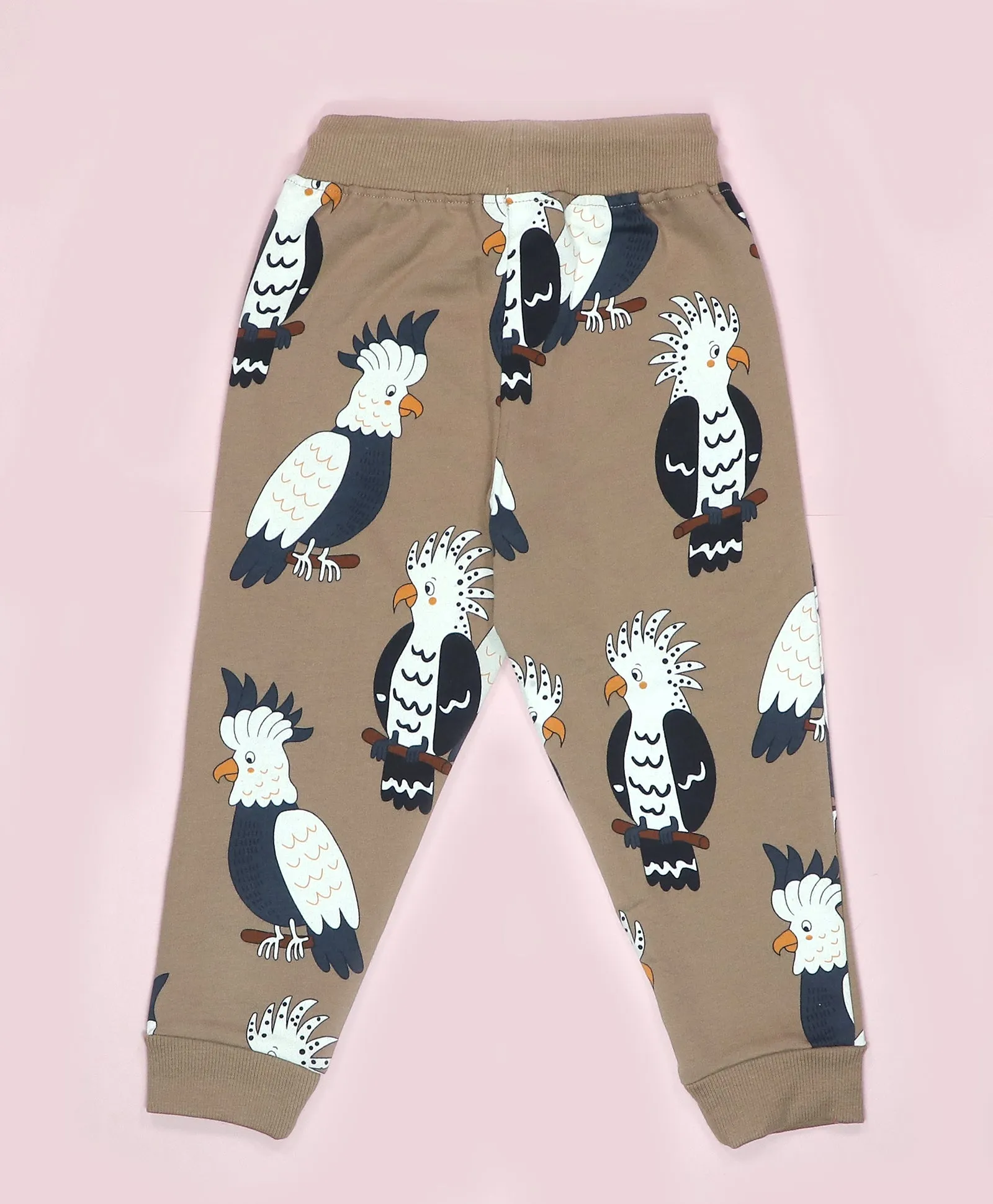 Parrot Print Kids Sweatshirt & Joggers Set