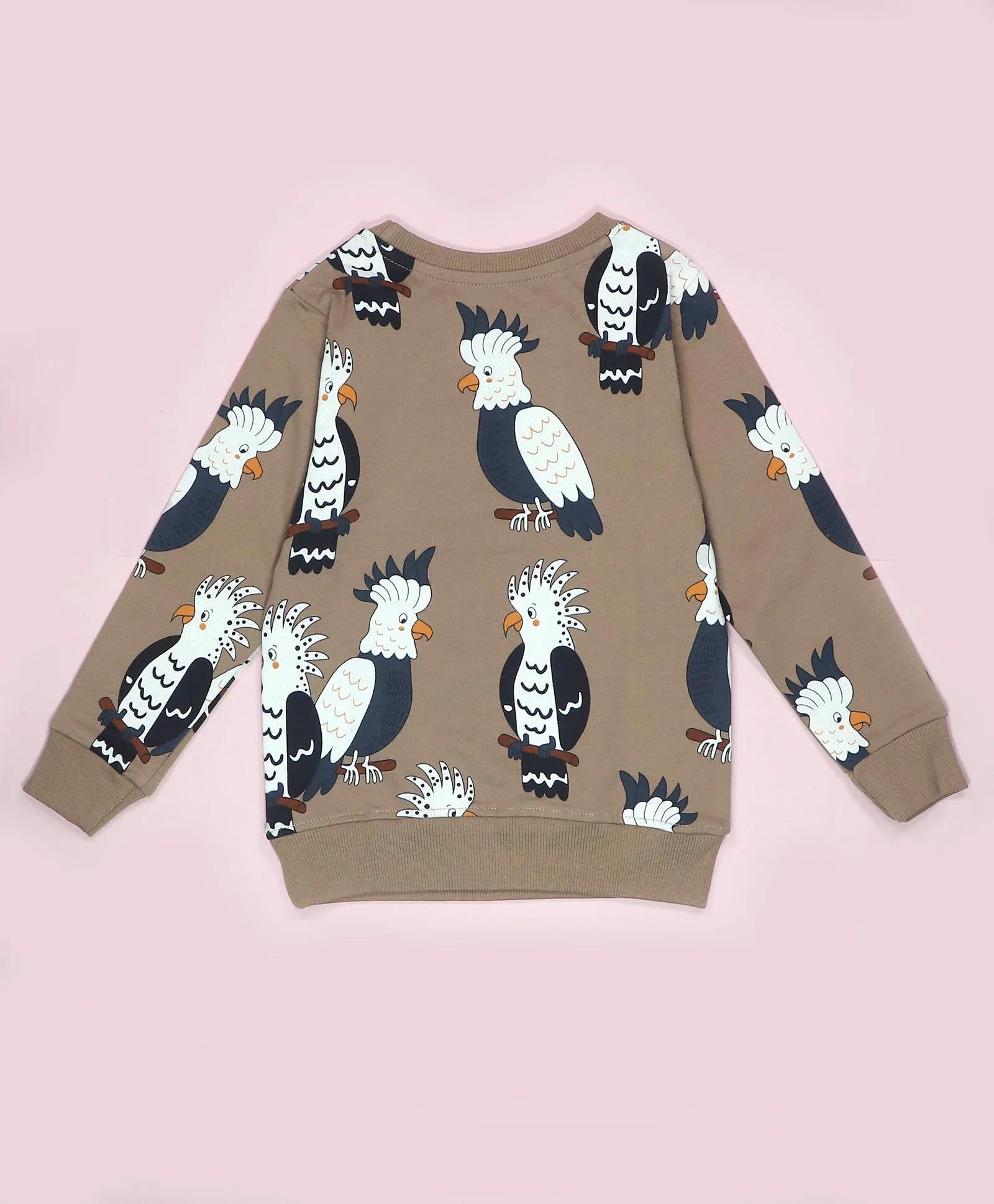 Parrot Print Kids Sweatshirt & Joggers Set