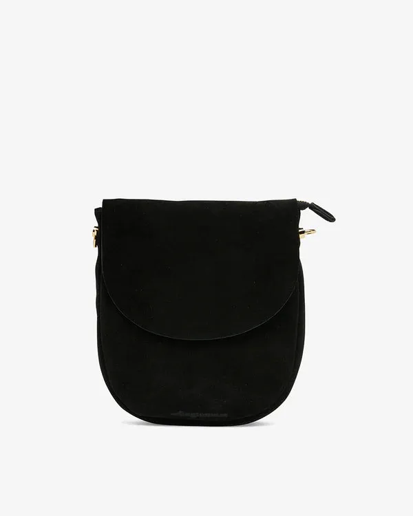 Phoebe Pouch Black Suede